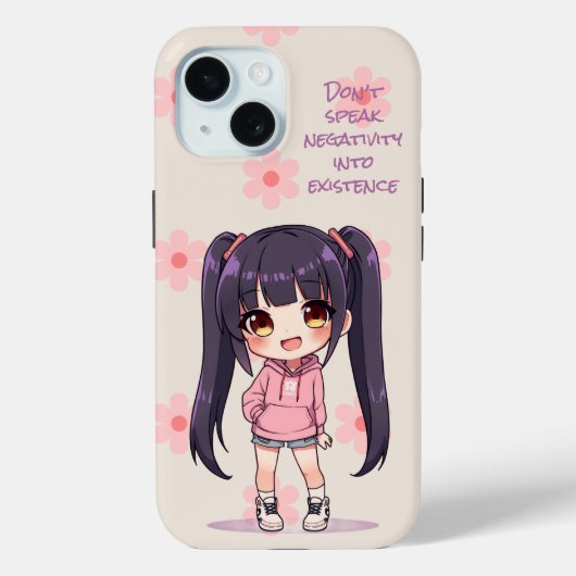 Don’t speak negativity into existence Case-Mate iPhone hülle (Rückseite)