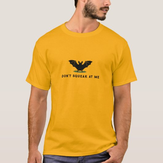 Don’t Squeak at Me Bat Gadsden Flag Snark Vibe T-Shirt (Vorderseite)