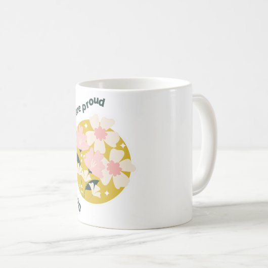 Don’t Stop Until You Are Proud  Motivational Quote Kaffeetasse (VorderseiteRechts)