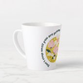 Don’t Stop Until You Are Proud Motivational Quote Milchtasse (Linke Ecke)