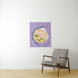 Don’t Stop Until You Are Proud Motivational Quote Wandteppich