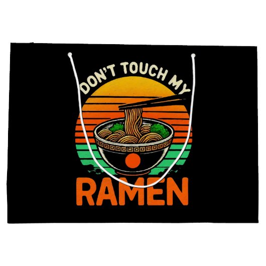 Don t Touch Ramen Lover Große Geschenktüte (Rückseite)