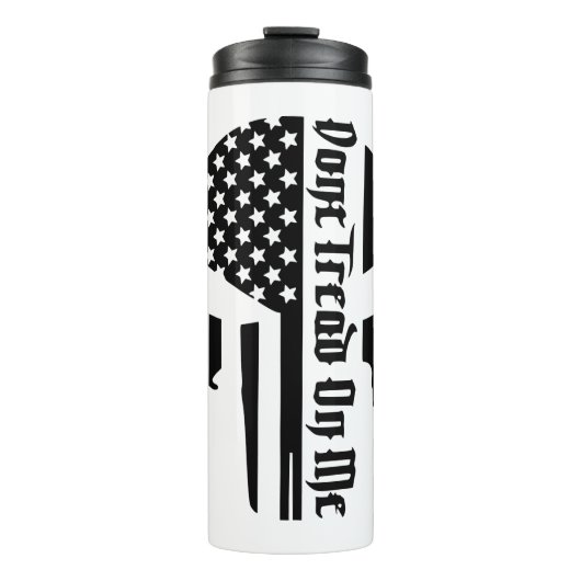 Don’t Tread On Me Skull  #USAPatriotGraphics  © Thermosbecher (Vorderseite)