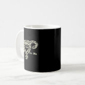 Don’t Tread On Me Uterus Snake Pro Roe Feminist  Kaffeetasse (Vorderseite Links)