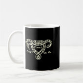 Don’t Tread On Me Uterus Snake Pro Roe Feminist  Kaffeetasse (Links)
