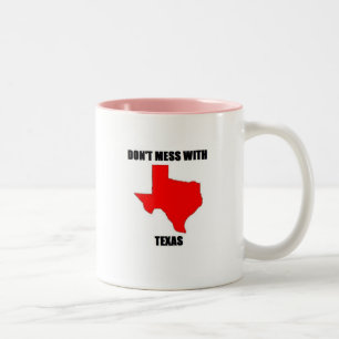 Don; t-Verwirrung mit Texas Zweifarbige Tasse