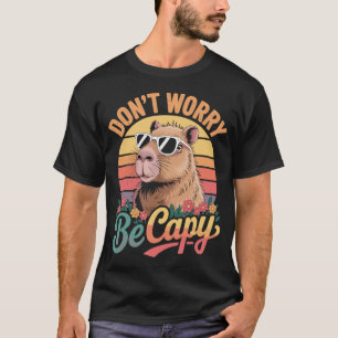 Don’t Worry Be Capy - Retro Capybara T-Shirt