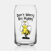 Don’t Worry Bee Happy Dosenglas (Vorderseite)