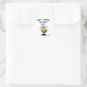 Don’t Worry Bee Happy Runder Aufkleber (Tasche)