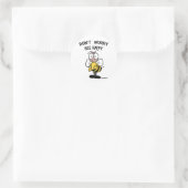 Don’t Worry Bee Happy Runder Aufkleber (Tasche)