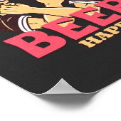 Don’t Worry Beer Happy Poster (Ecke)