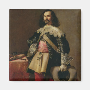 Don Tiburcio de Redin y Cruzat (Öl auf Leinwand) Magnet