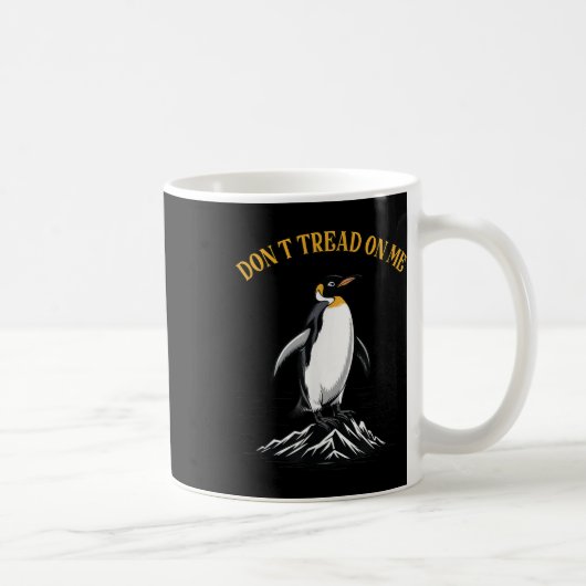 Don Tree auf Pinguinen, Steuern Penguin Funny Meme Kaffeetasse (Rechts)