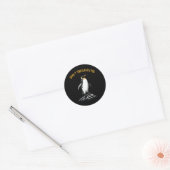 Don Tree auf Pinguinen, Steuern Penguin Funny Meme Runder Aufkleber (Umschlag)