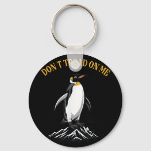 Don Tree auf Pinguinen, Steuern Penguin Funny Meme Schlüsselanhänger