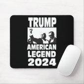Don Trump 2024 - Bulletproof Never ergeben Legend Mousepad (Mit Mouse)
