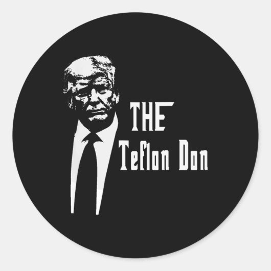 Don Trump Funny Runder Aufkleber (Vorderseite)