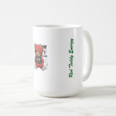 Don Vitone – Roter Teddy King Vitotone Bear – Rote Kaffeetasse (VorderseiteRechts)