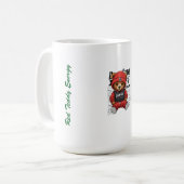 Don Vitone – Roter Teddy King Vitotone Bear – Rote Kaffeetasse (Vorderseite Links)