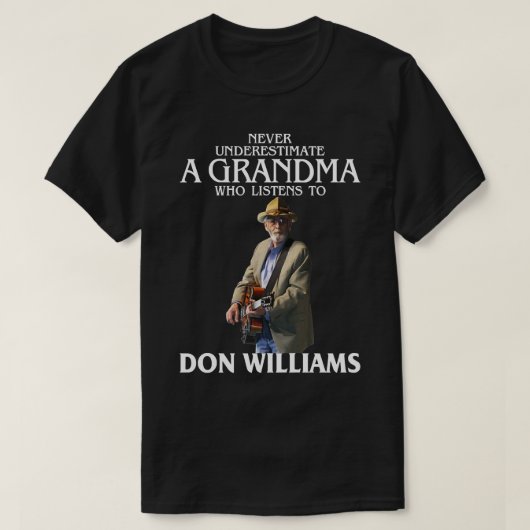 Don Williams Country Artist würdigt Hit B T-Shirt (Design vorne)