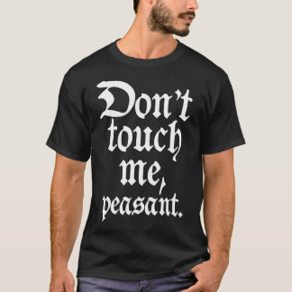 Don&x27; Touch mich nicht, Bauer. Weiß. Lange Schl T-Shirt