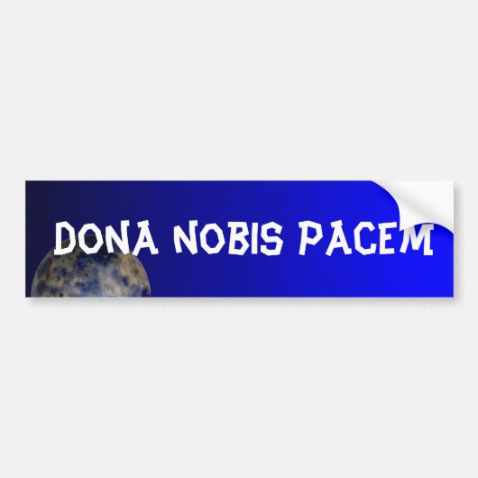 Dona nobis pacem Autoaufkleber (Vorne)