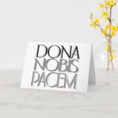 Dona Nobis Pacem | Geben Sie uns Frieden Karte (Gelbe Blume)