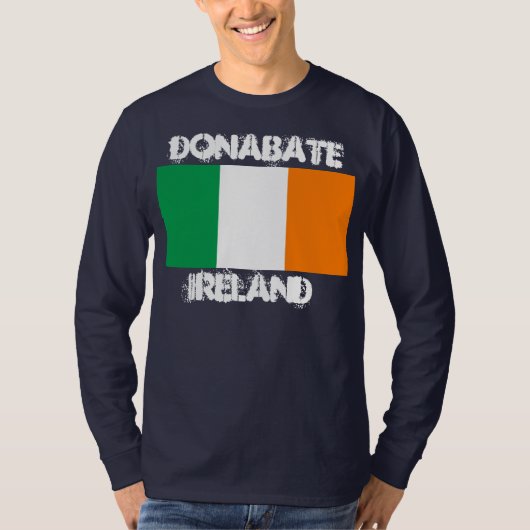 Donabate, Irland mit irischer Flagge T-Shirt (Vorderseite)