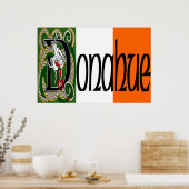 Donahue Celtic Dragon Print Poster (Küche)