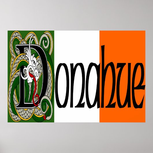 Donahue Celtic Dragon Print Poster (Vorne)