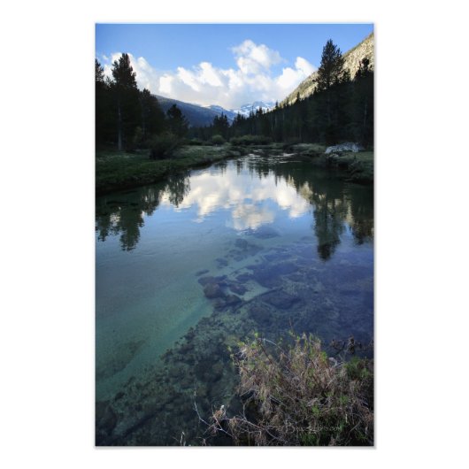Donahue Pass von Lyell Fork - John Muir Trail Fotodruck (Vorne)