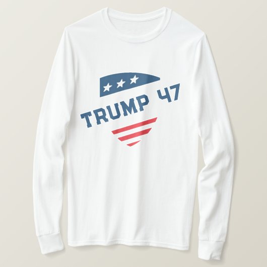 Donal Trump 47 Distressed Sweatshirt patriot T-Shirt (Design vorne)