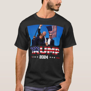 Donald 2024 überlebte Schuss bei der Kundgebung 3 T-Shirt
