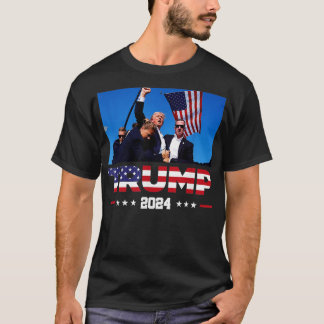 Donald 2024 überlebte Schuss bei der Kundgebung 3 T-Shirt