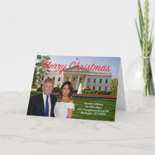 Donald and Melania Christmas Card Feiertagskarte