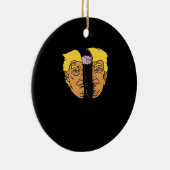 Donald Brain Trumpkin Artwork Keramik Ornament (Rechts)
