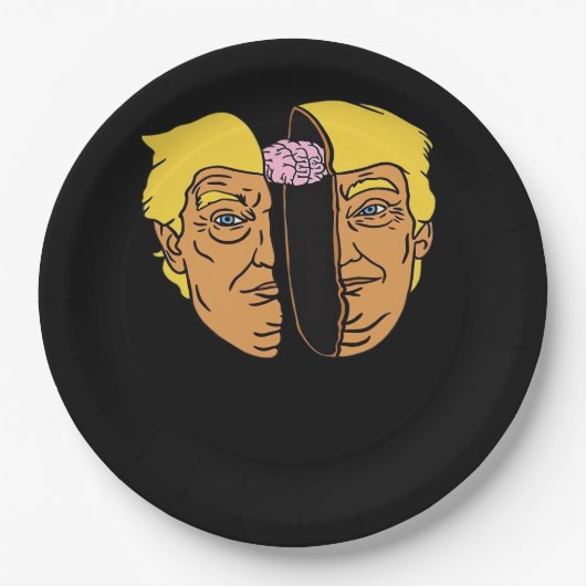 Donald Brain Trumpkin Artwork Pappteller (Vorderseite)