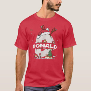 Donald Christmas Shirt mit Donald Name für lustige