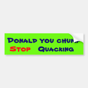 Donald chump Trumpf-Autoaufkleber Autoaufkleber