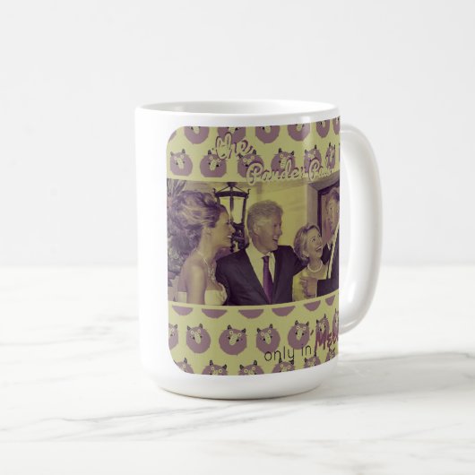 Donald Drumpf u. das Clintons = die Kaffeetasse (VorderseiteRechts)
