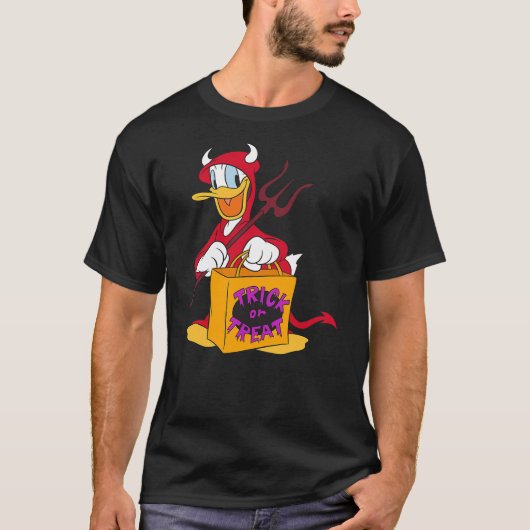Donald Duck - Halloween Donald Duck Devil Trick or T-Shirt (Vorderseite)