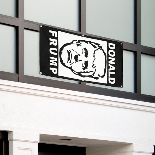 Donald Frump Banner (Äußeres Gebäude)