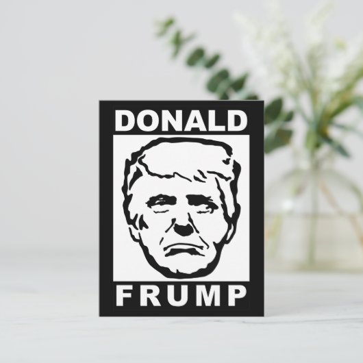 Donald Frump Postkarte (Stehend Vorderseite)