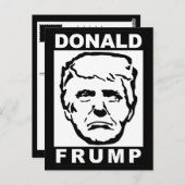 Donald Frump Postkarte (Vorne/Hinten)