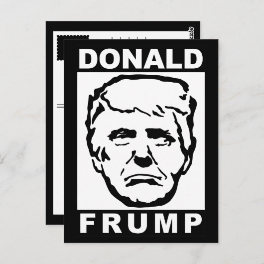 Donald Frump Postkarte (Vorne/Hinten)