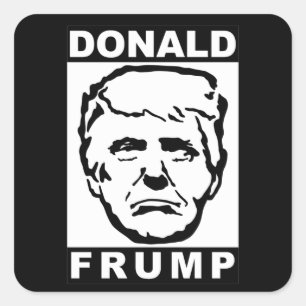 Donald Frump Quadratischer Aufkleber