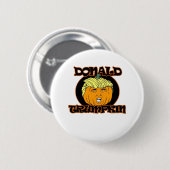 Donald Halloween Costume Trumpkin Button (Vorne & Hinten)