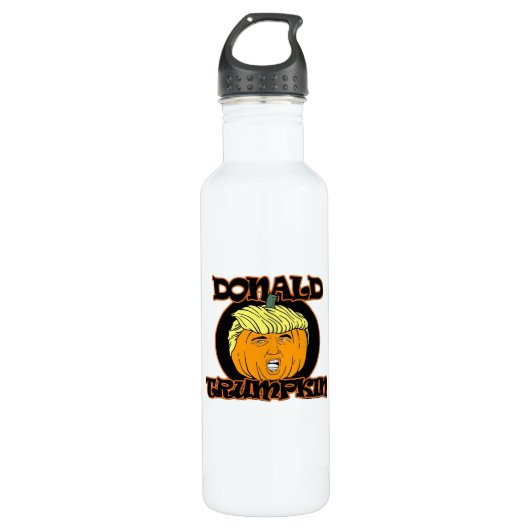 Donald Halloween Costume Trumpkin Edelstahlflasche (Vorderseite)