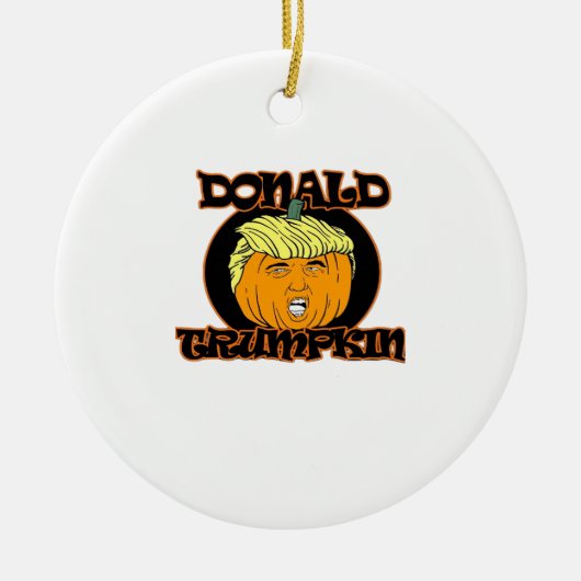 Donald Halloween Costume Trumpkin Keramik Ornament (Vorne)