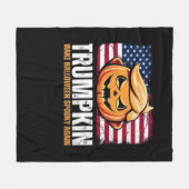Donald Halloween - Trumpkin macht Halloween Spooky Fleecedecke (Vorderseite (Horizontal))
